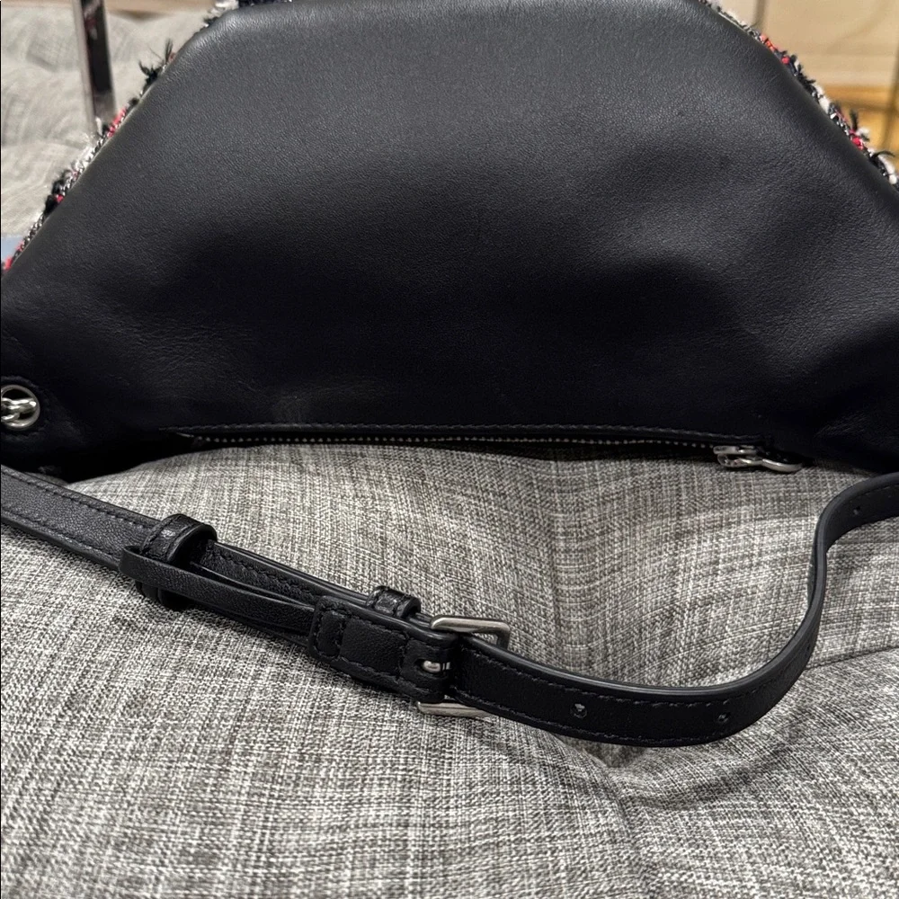 Tory Burch Bag Fleming Tweed Belt Bag Small Fanny Pack
